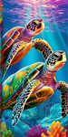 Tortue 5d Diy Kits Broderie Diamant Diamond Painting MJ1983