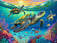 Tortue 5d Diy Kits Broderie Diamant Diamond Painting MJ1992