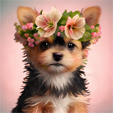 Chien 5d Diy Kits Broderie Diamant Diamond Painting MJ9046