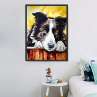 Chien 5d Diy Kits Broderie Diamant Diamond Painting MJ9100