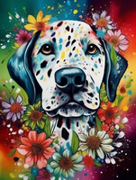 Chien 5d Diy Kits Broderie Diamant Diamond Painting MJ9134