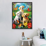 Chien 5d Diy Kits Broderie Diamant Diamond Painting MJ9151