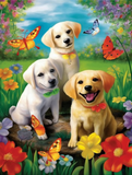 Chien 5d Diy Kits Broderie Diamant Diamond Painting MJ9151