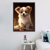 Chien 5d Diy Kits Broderie Diamant Diamond Painting MJ9159