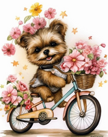 Chien 5d Diy Kits Broderie Diamant Diamond Painting MJ9166