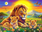 Lion 5d Diy Kits Broderie Diamant Diamond Painting MJ9202