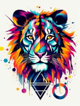 Lion 5d Diy Kits Broderie Diamant Diamond Painting MJ9221