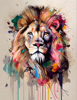 Lion 5d Diy Kits Broderie Diamant Diamond Painting MJ9243