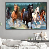 Cheval 5d Diy Kits Broderie Diamant Diamond Painting MJ9363