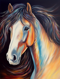 Cheval 5D Kit Broderie Diamant Diamond Painting MJ9403