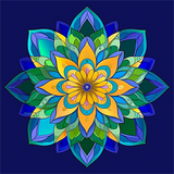 Mandala 5d Diy Kits Broderie Diamant Diamond Painting MJ9514