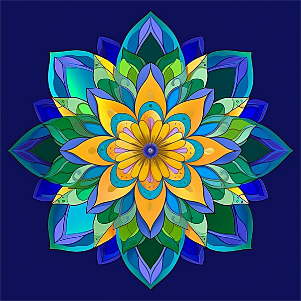 Mandala 5d Diy Kits Broderie Diamant Diamond Painting MJ9514