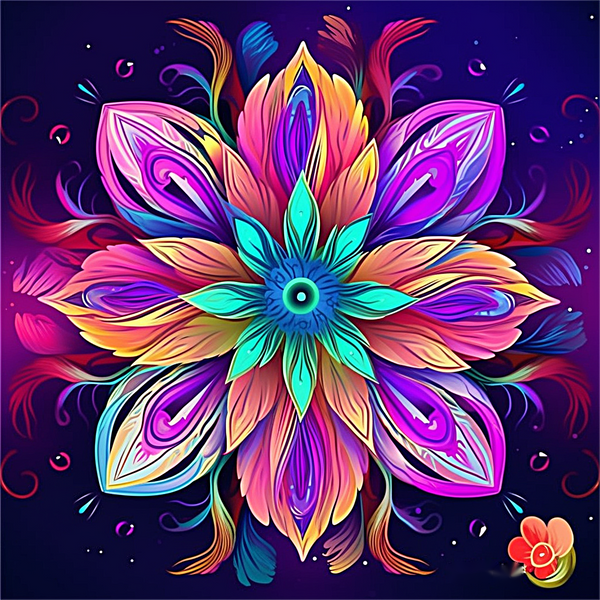 Mandala 5d Diy Kits Broderie Diamant Diamond Painting MJ9517