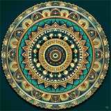 Mandala 5d Diy Kits Broderie Diamant Diamond Painting MJ9521