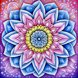 Mandala 5d Diy Kits Broderie Diamant Diamond Painting MJ9522