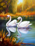 Cygne 5d Diy Kits Broderie Diamant Diamond Painting MJ9888