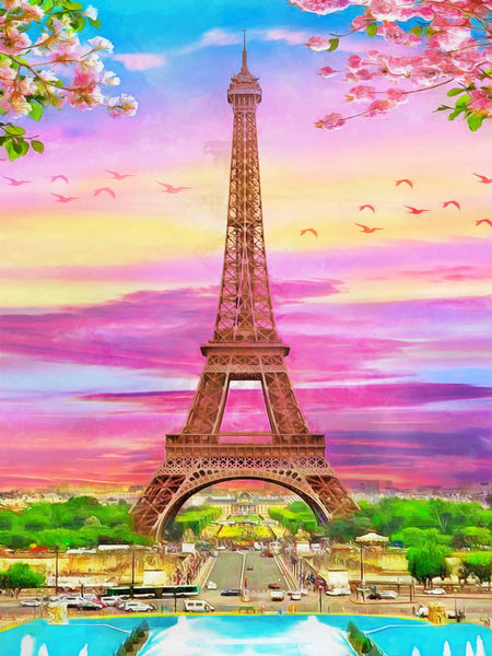 Tour Eiffel 5d Diy Kits Broderie Diamant Diamond Painting SS1383259610