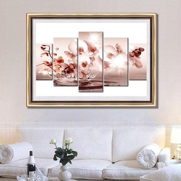 Kit Peinture Diamant Fleurs 5D - 30x40 Cm - Toile Adhésive Haute Définition + Diamants Supplémentaires - Activité DIY Relaxante - 2